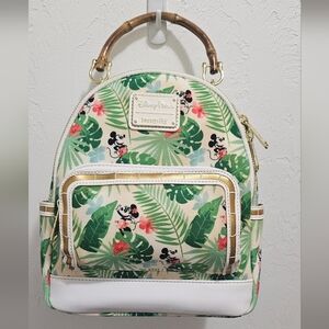 💚Tropical Mickey & Minnie Loungefly Backpack💚